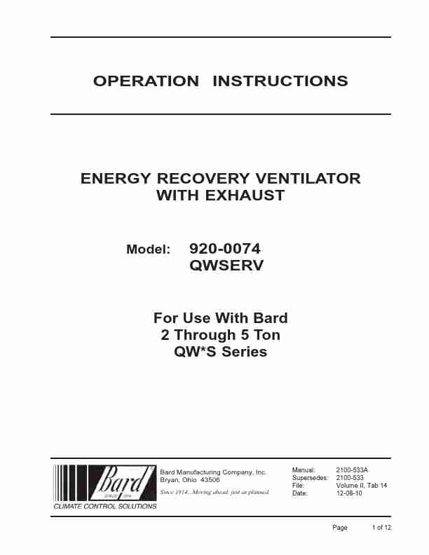 Bard Ventilation Hood 920-0074 qwserv-page_pdf
